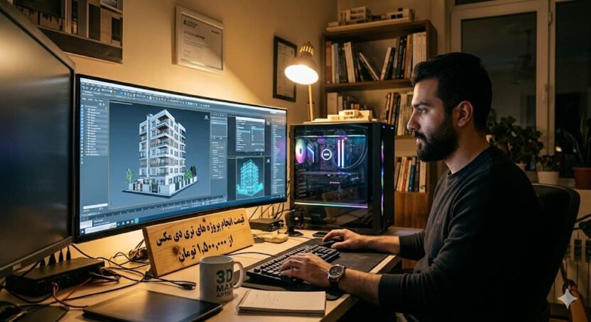 قیمت انجام پروژه های تری دی مکس